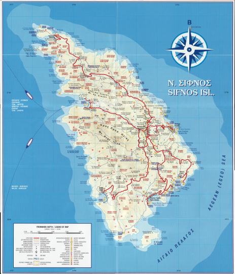 Map of Sifnos